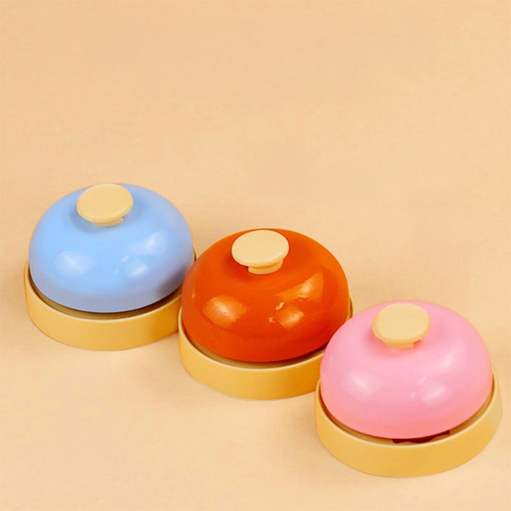 Metallic Durable Interactive Button Play Pet Training Bell