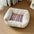 Modern Plaid Plush Thickened Square Calming Dog Bed