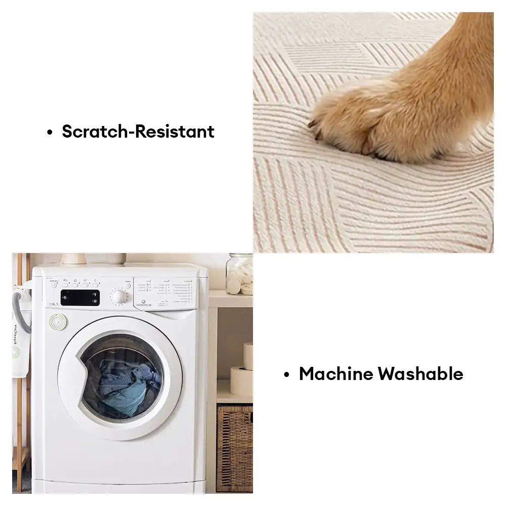 Modern Stripe Chenille Scratch-Resistant Sofa Protector Couch Cover