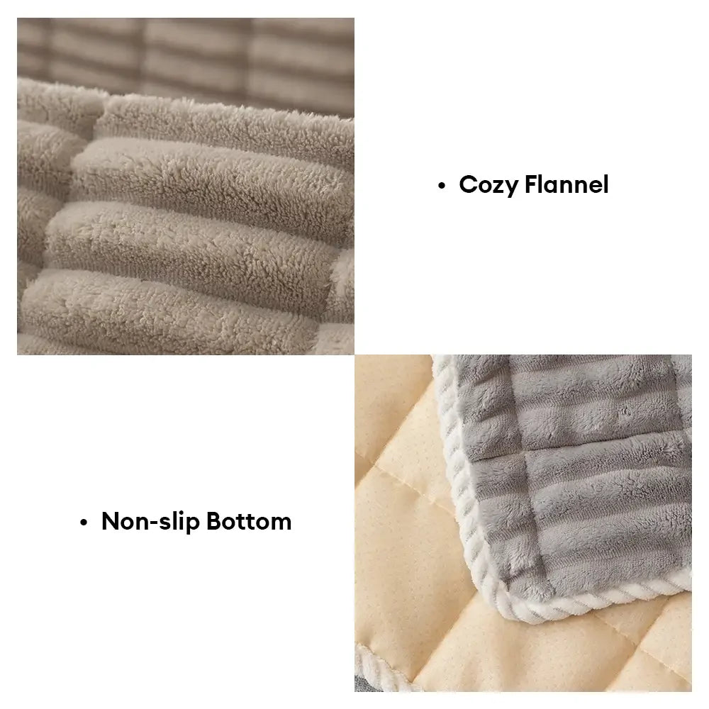 Waterproof One-Piece Cozy Flannel Sofa Protection Non-Slip Couch Cover & Office Chair Protector