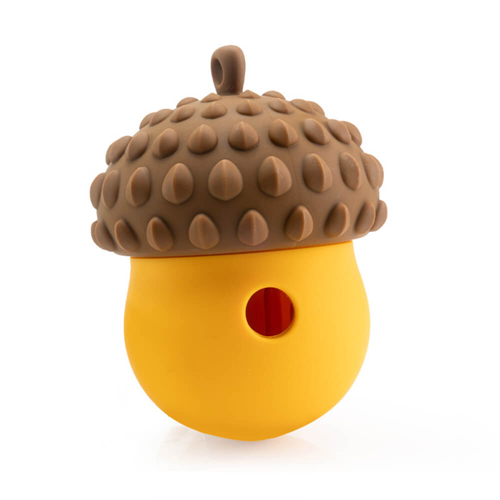 Pinecone Shape Interactive Leaking Food Ball Slow Feeder Dog Toy