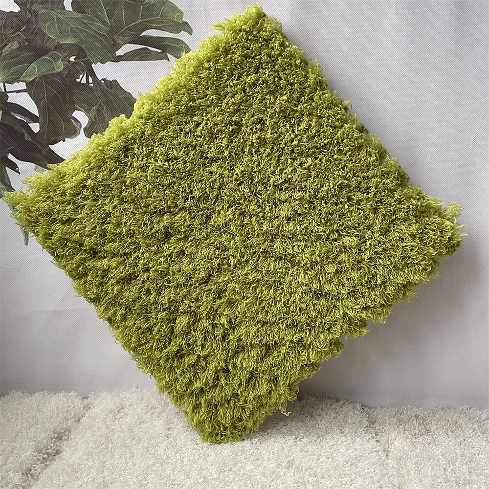 Shaggy Plush Washable Interlocking Home Area Rug Tiles