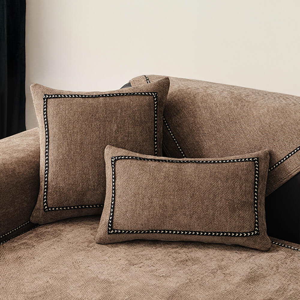 Simple Modern Jacquard High-Weight Non-Slip Chenille Outdoor Couch Cover