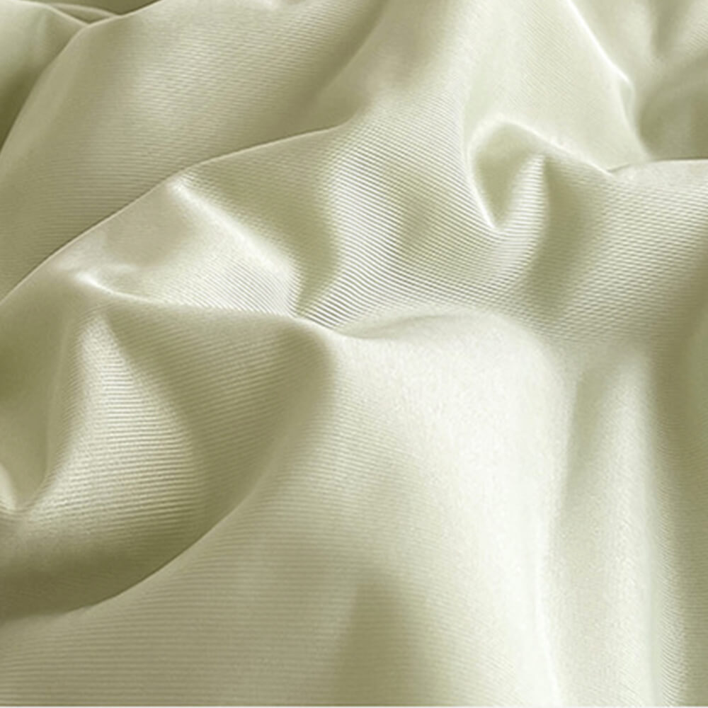 Solid Colour Cooling Breathable Quilted Latex Bed Sheet Set with Mattress Protector