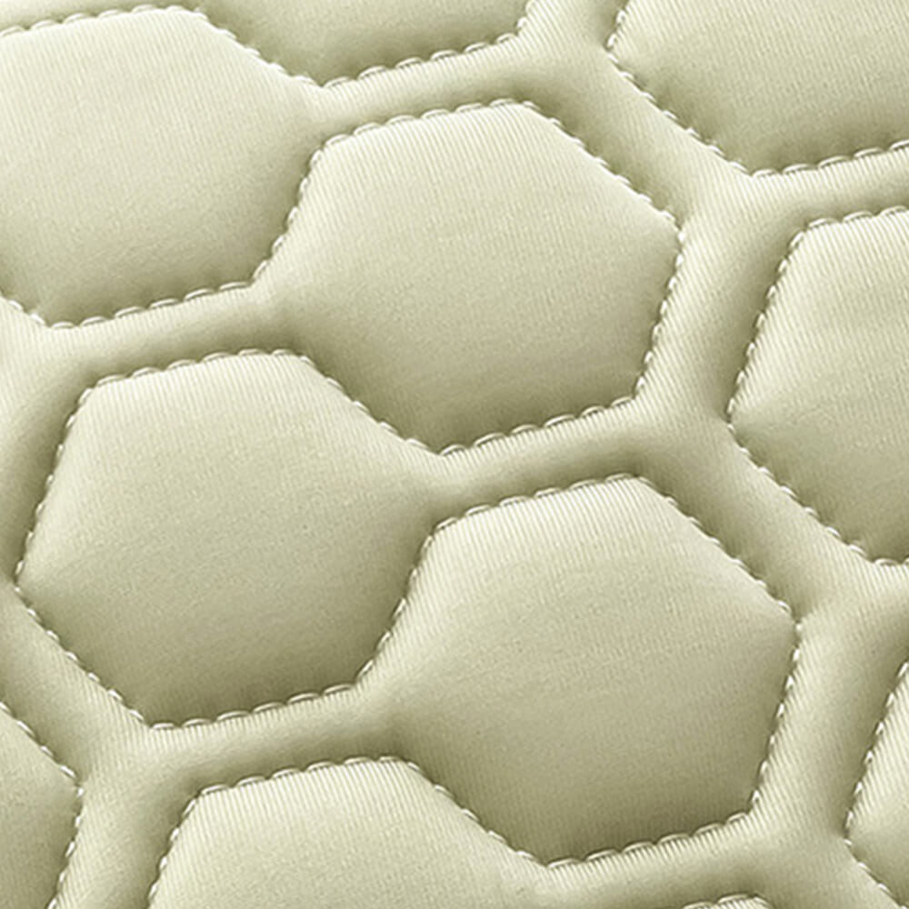 Solid Colour Cooling Breathable Quilted Latex Bed Sheet Set with Mattress Protector