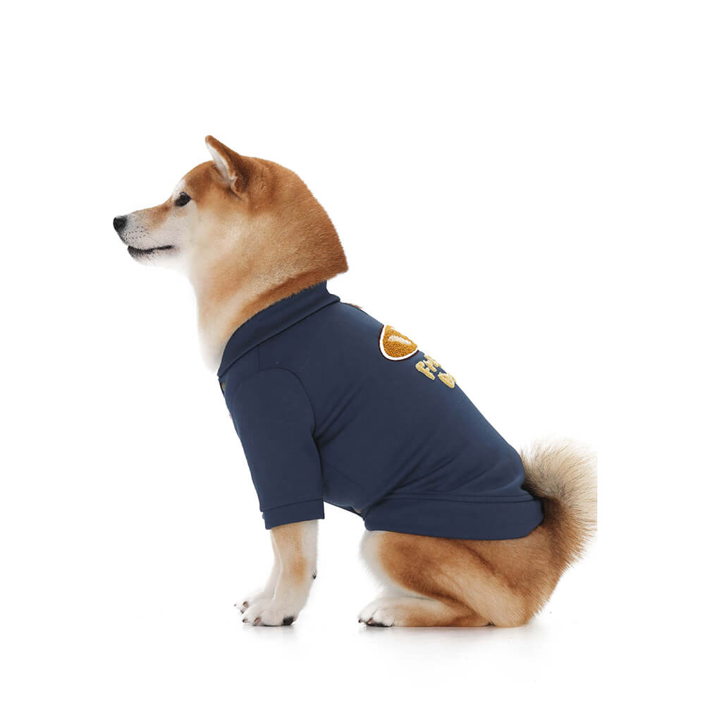 Stylish Warm Thick Elastic Button Dog Sweatshirt Coat