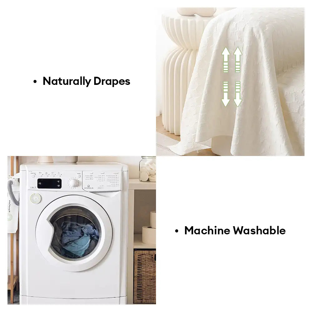 Textured Cooling Ice Silk Skin-Friendly Breathable Sofa Blanket Washable Recliner Slipcover