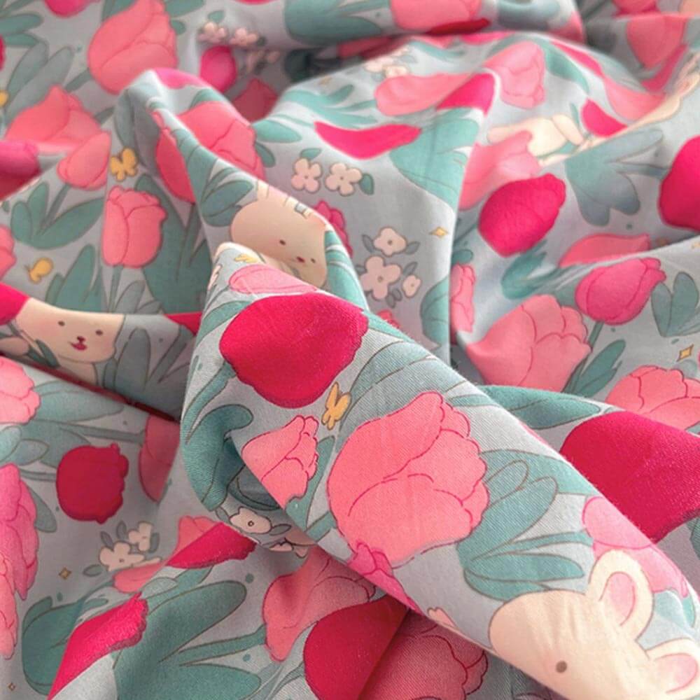 Breathable Cotton Floral Pattern Bed Sheet Set