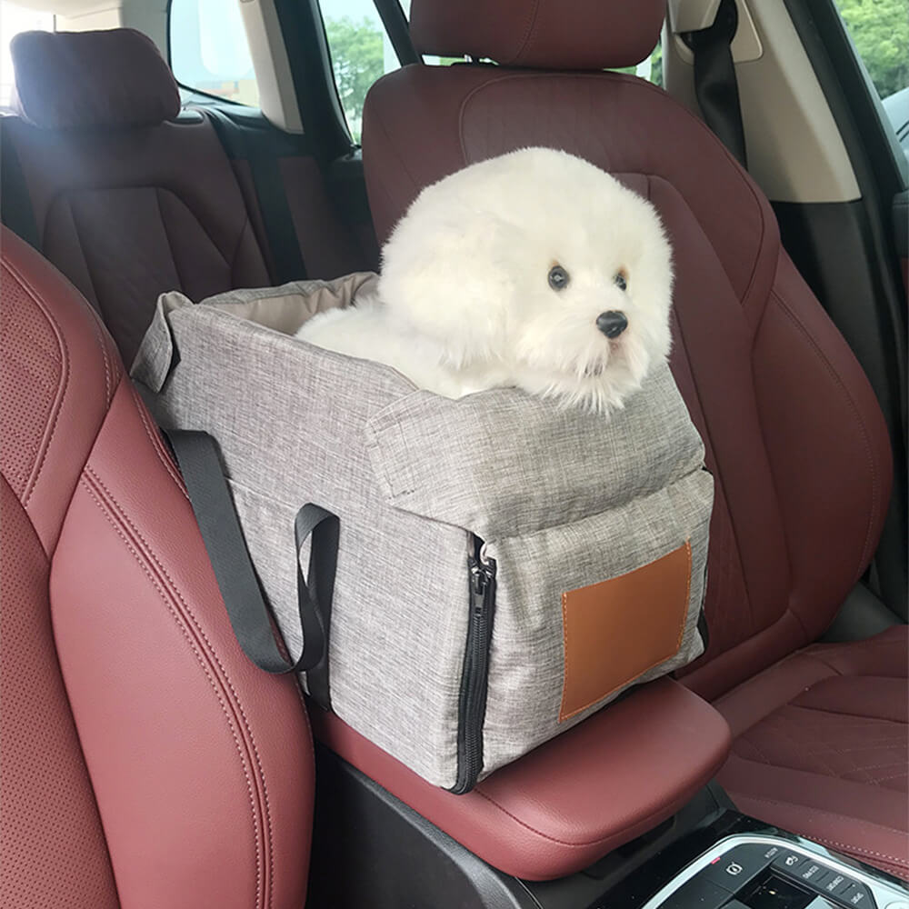 Non-Slip Detachable Contrast Colour Cat & Dog Car Seat Bed
