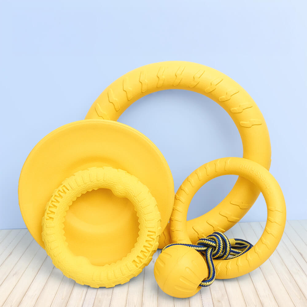 Durable EVA Floating Chew Ring Frisbee Dog Toy
