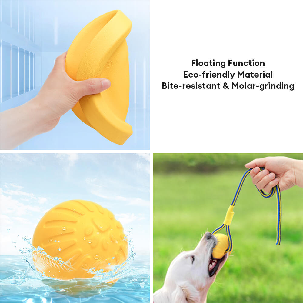 Durable EVA Floating Chew Ring Frisbee Dog Toy