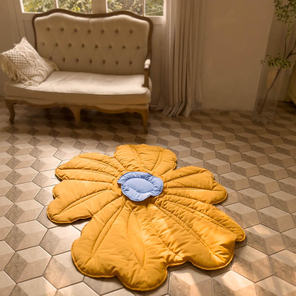 Super Large Flower Shape Human Mat Dog Blanket