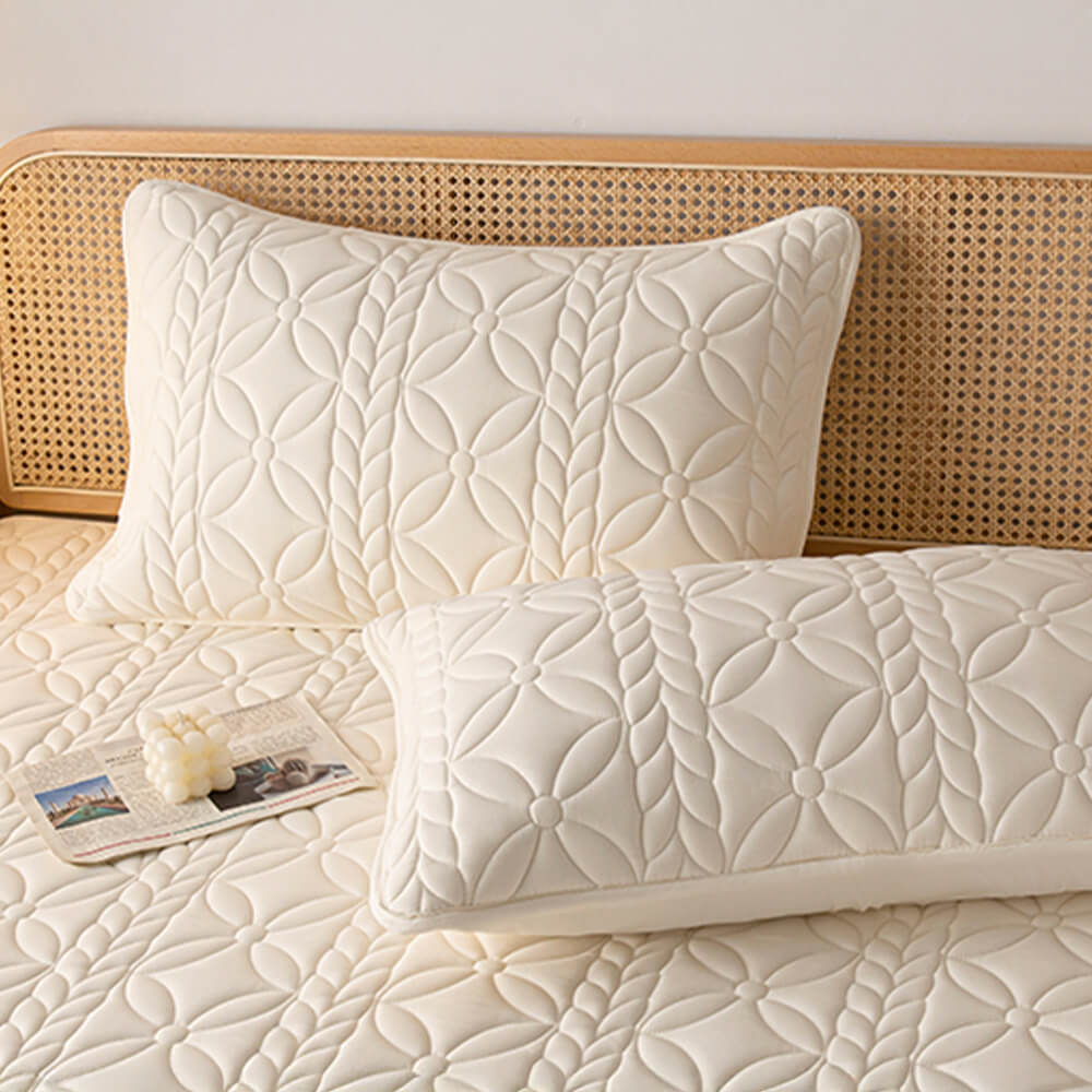 Woven Quilted Waterproof Antibacterial Quilted Sheet Mattress Cover