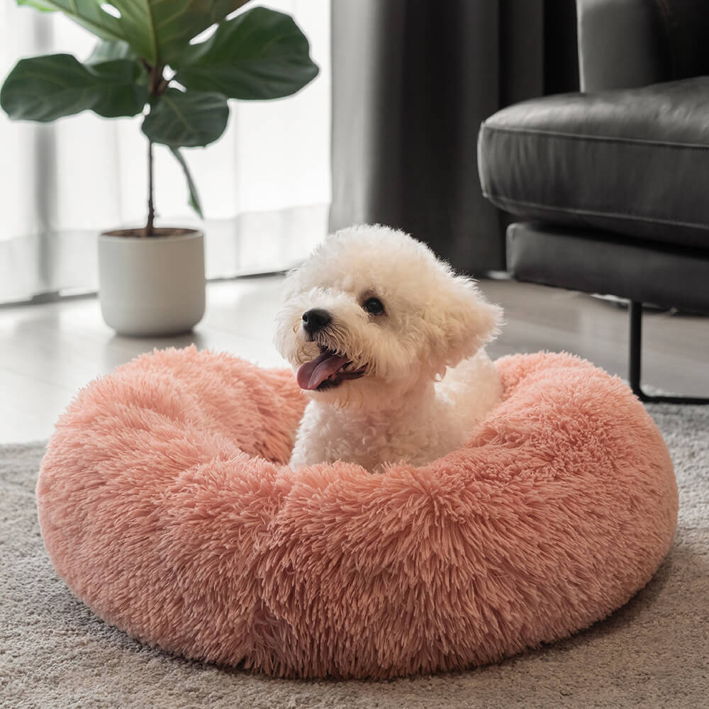 Dog Bed - Fuzzy Round