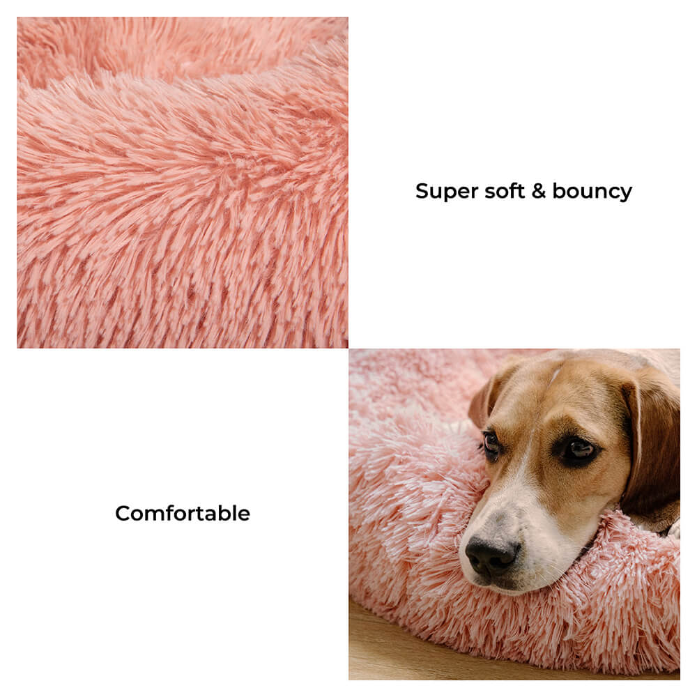 Dog Bed - Fuzzy Round