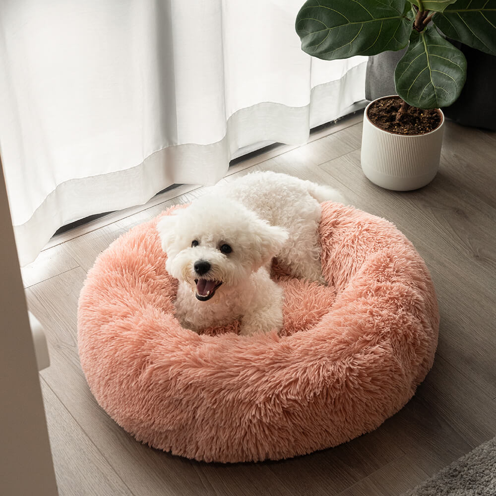 Dog Bed - Fuzzy Round