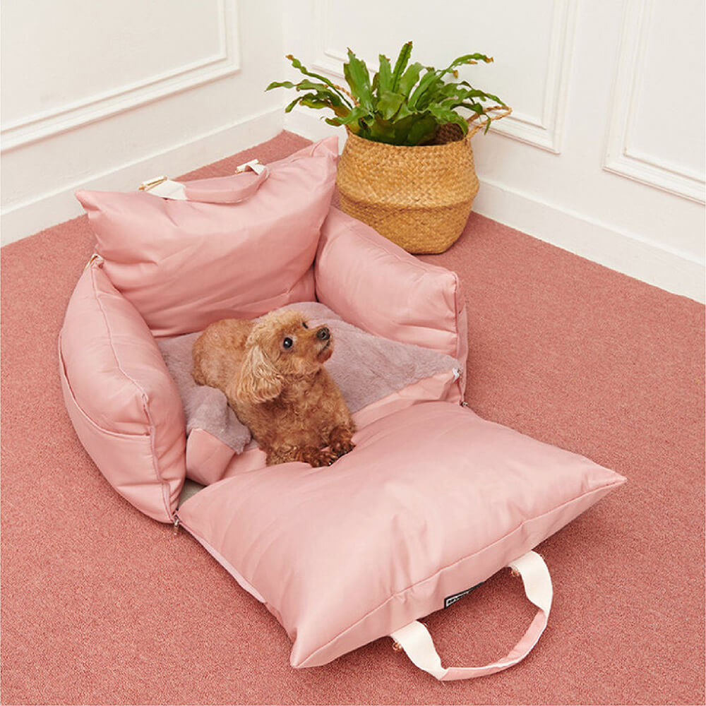 Waterproof Dog Car Seat Bed - First Class - FUNNYFUZZY