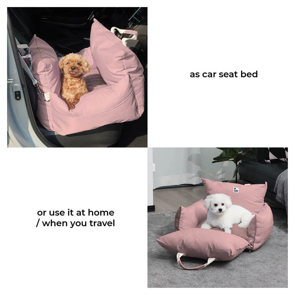 Waterproof Travel Dog Car Seat Bed - First Class