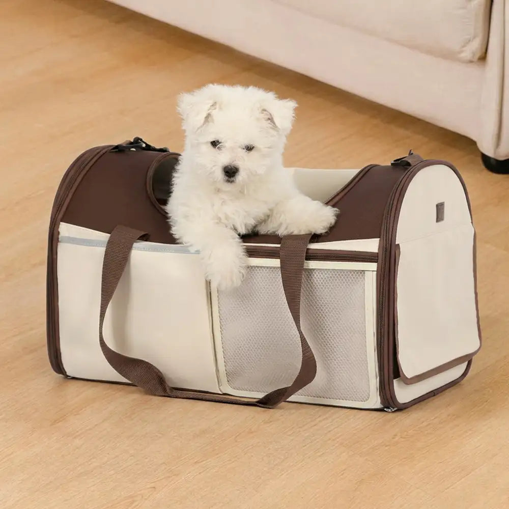 Handheld Crossbody Multi-Function Breathable Dog Cat Carrier Bag for Travel and Vet