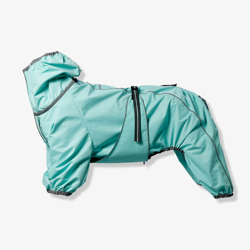 Large Dog Outdoor Jacket Waterproof Adjustable Dog Rain Coat