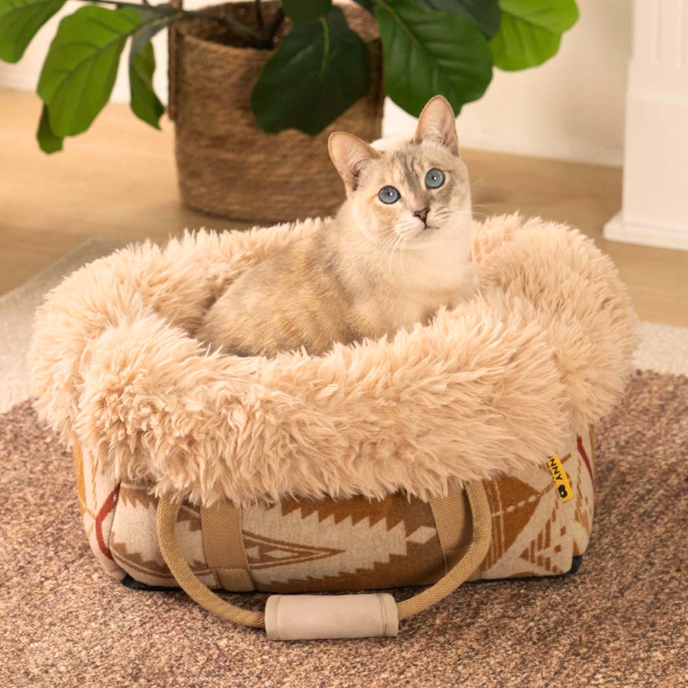 Large Reversible All-Season Indie Boho Cat Carrier - Wondernap