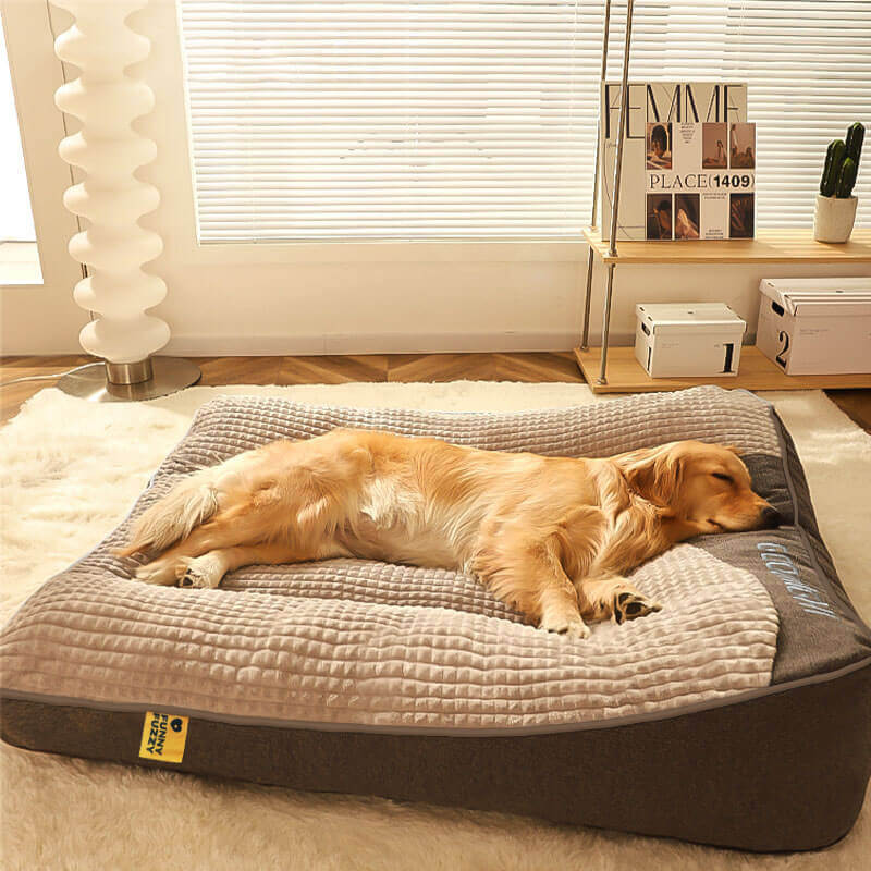 Bed Cover - Large Thick Scratch-resistant Spine Protection Dog Cushion Bed