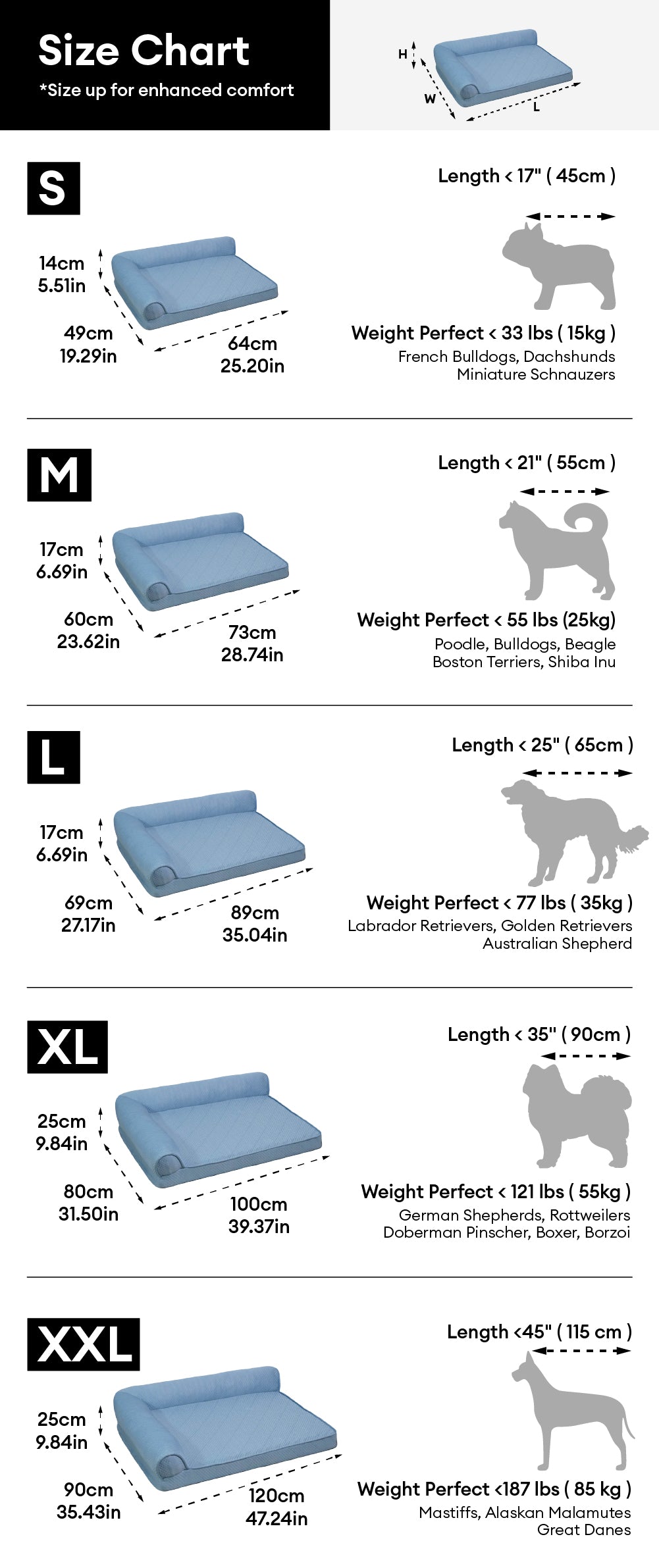 Large Cooling Breathable Non-Slip Orthopaedic Dog Bed