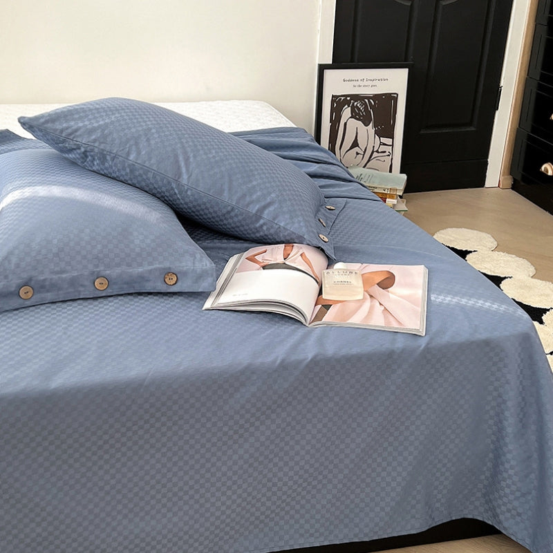 Light Luxury Cotton Skin-friendly Breathable Flat Sheet Set