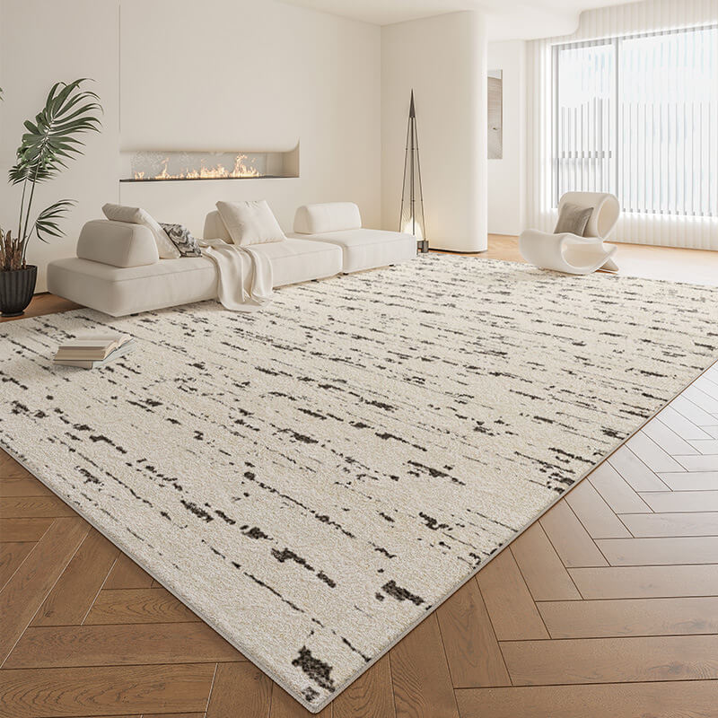 Modern Plush Faux Cashmere Area Living Room Decor Rug