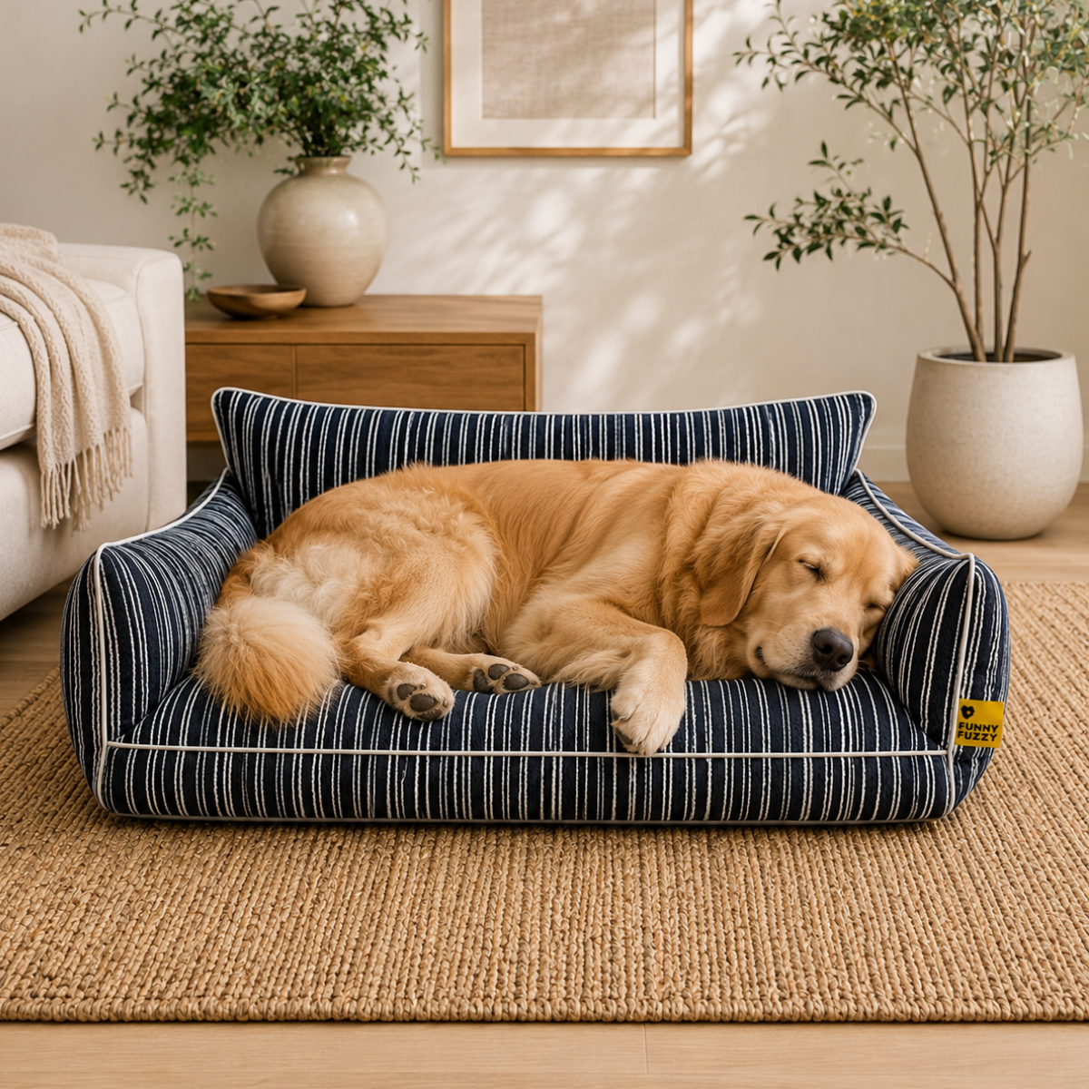 Orthopedic All-season Dog Sofa Bed - Funnyfuzzy SnugNest