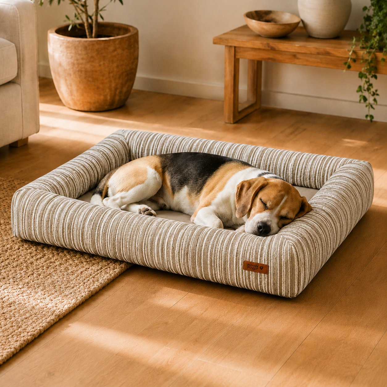 Orthopedic All-season Memory Foam Dog Bed - Funnyfuzzy SnugNest