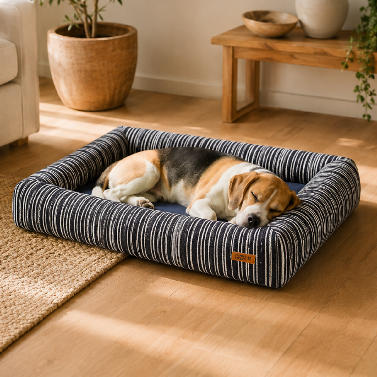 Orthopedic All-season Memory Foam Dog Bed - Funnyfuzzy SnugNest