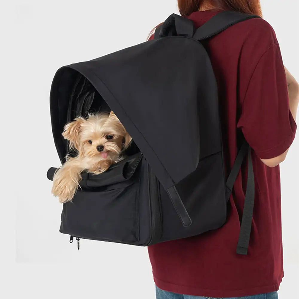 Outdoor Travel Expandable Breathable Cat Carrier Backpack with Sunshade