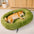 Oval Orthopaedic Support Cosy Sleeping Detachable Dog & Cat Bed