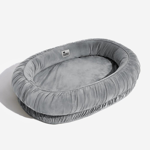 Oval Orthopaedic Support Cosy Sleeping Detachable Dog & Cat Bed