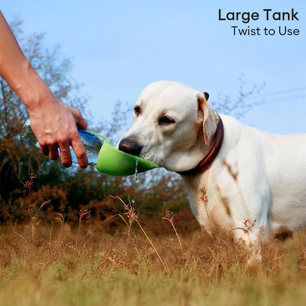 Portable Leaf-Shaped Outdoor Travel Water Dispenser Dog Water Bottle