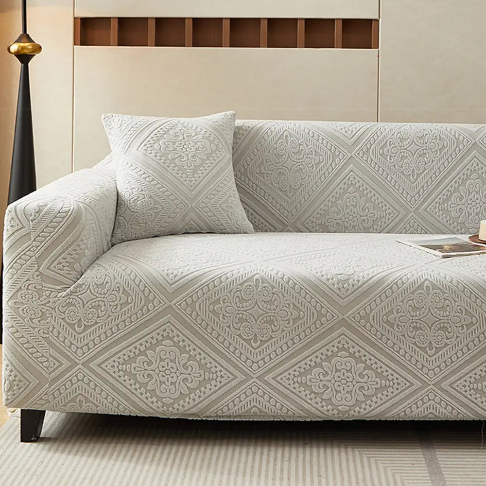 Retro Jacquard Pattern Full-Coverage Sofa Protector Magic Couch Cover