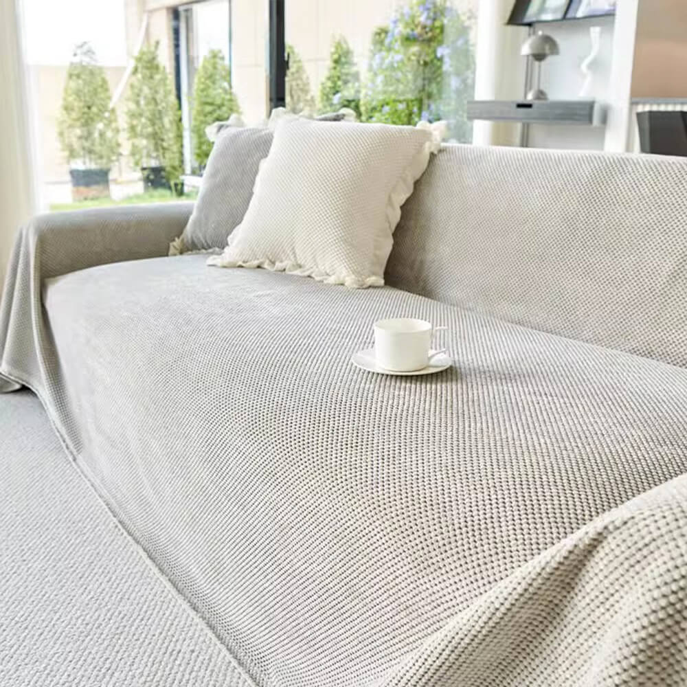 Soft Corduroy Warm Waffle Weave Couch Cover