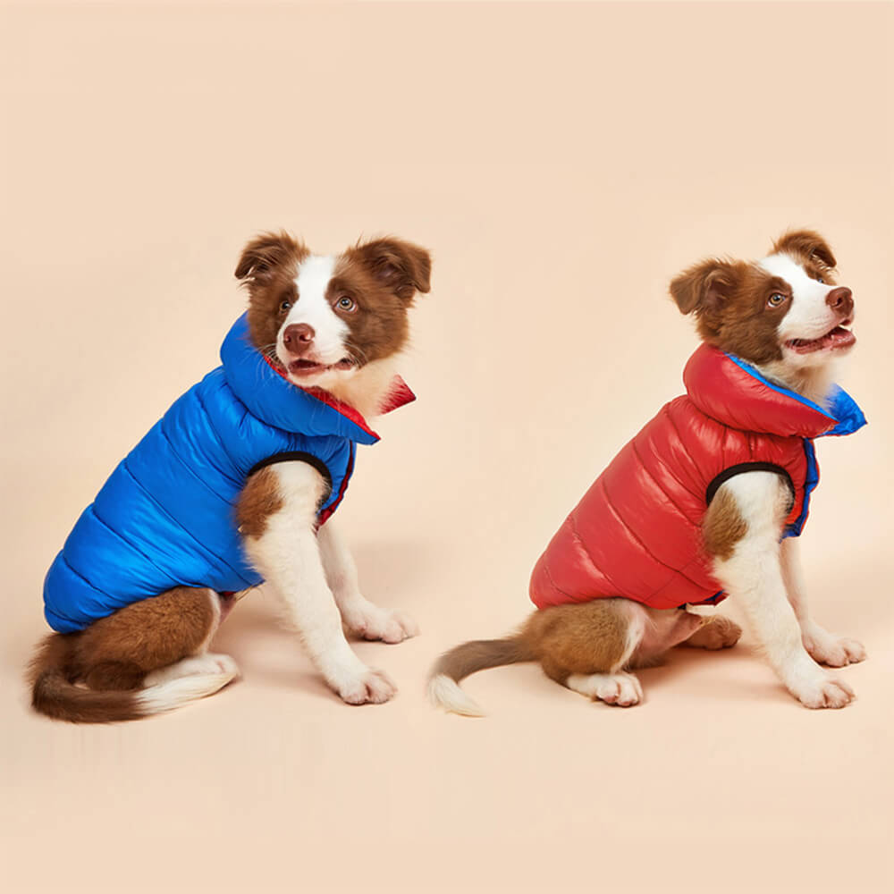 Lightweight Warm Down Reversible Dog Vest Clothes