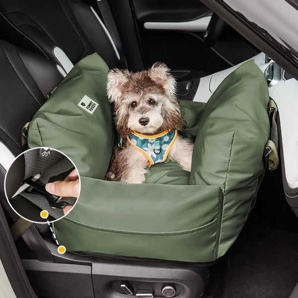 Waterproof ISOFIX Dog Car Seat Bed with Isofix System - First Class