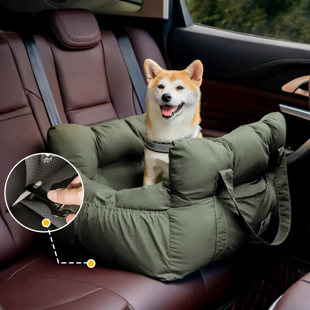 Portable ISOFIX Dog Car Seat Bed with ISOFIX System