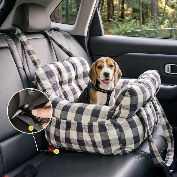 Portable ISOFIX Dog Car Seat Bed with ISOFIX System