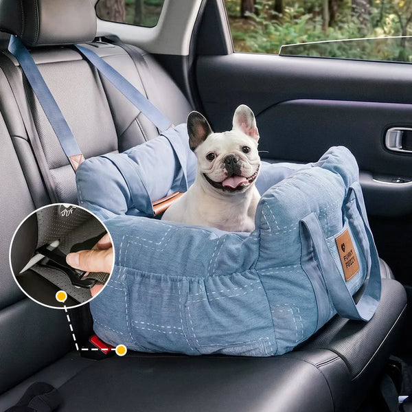 Portable ISOFIX Dog Car Seat Bed with ISOFIX System