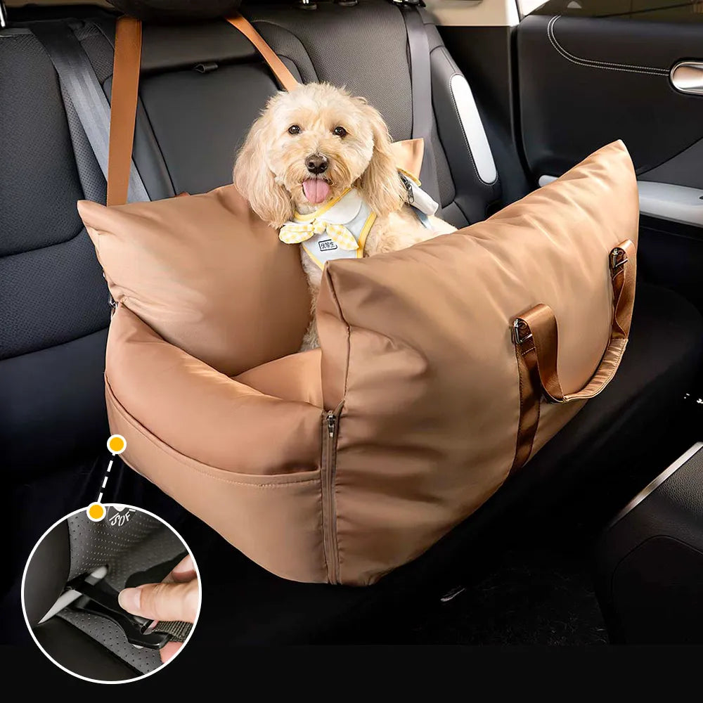 Waterproof ISOFIX Dog Car Seat Bed with Isofix System - First Class