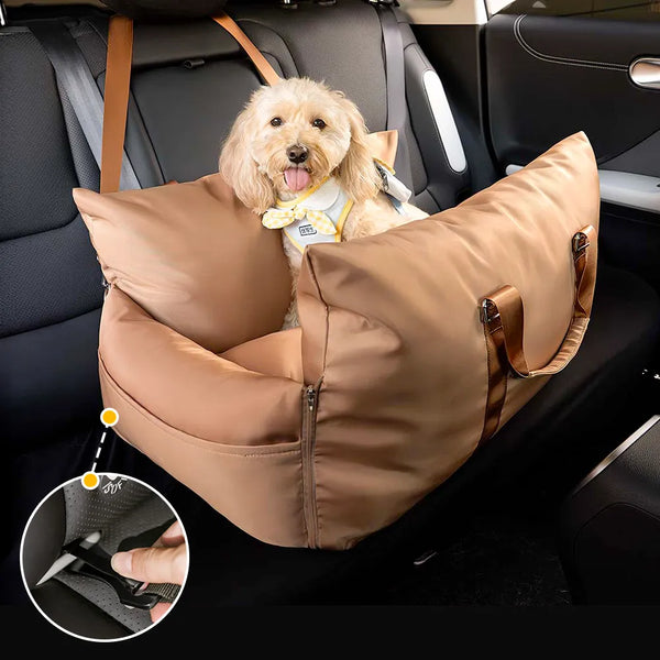 Waterproof ISOFIX Dog Car Seat Bed with Isofix System - First Class