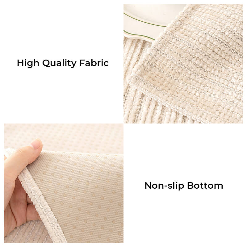 Simple Solid Color Chenille Scratch-resistant Protective Outdoor Couch Cover