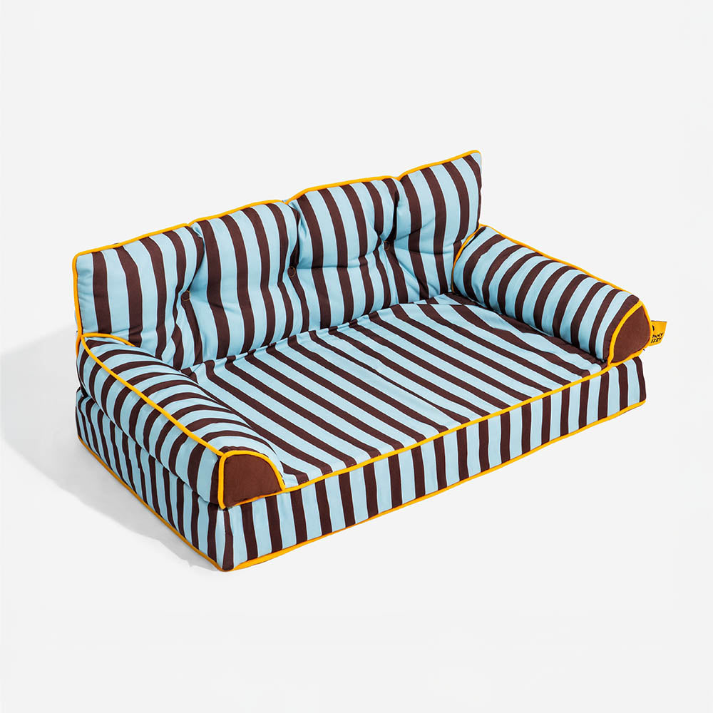 Stripe Waterproof Foldable Dog Sofa Bed - Sunny Siesta