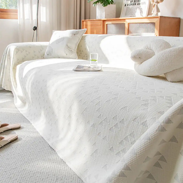 Triangle Star Cooling Ice Silk Breathable Comfort Sofa Blanket Couch Cover