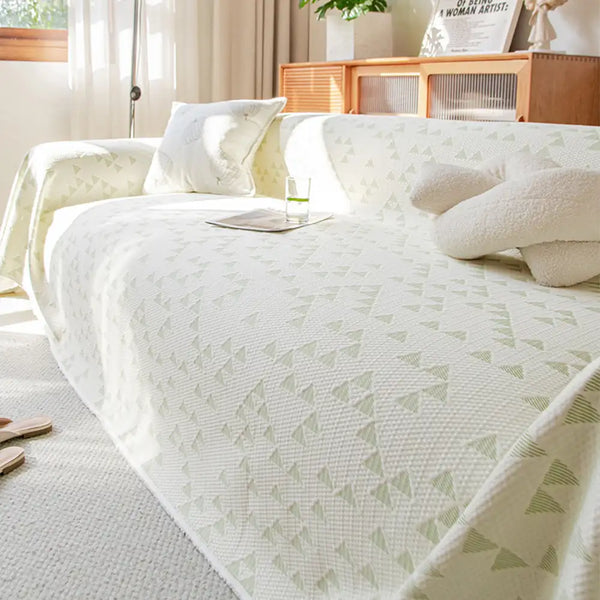 Triangle Star Cooling Ice Silk Breathable Comfort Sofa Blanket Couch Cover