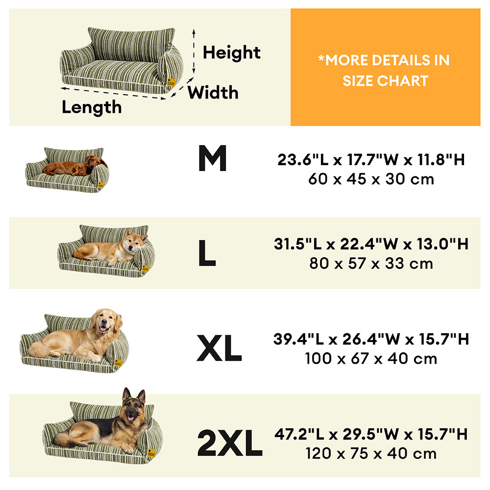 Orthopedic All-season Dog Sofa Bed - Funnyfuzzy SnugNest